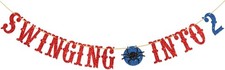 Spider 2nd Birthday Party Banner Boys Birthday Party Backdrop Decor, 2nd Birthda