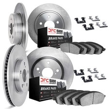 DFC Rotors with 5000 Advanced Brake Pads includes Hardware fits 2006-2007 Mazda