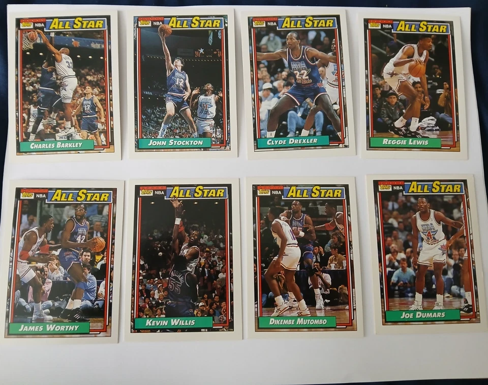 1992-93 Topps Basketball All-Star Near Complete set Jordan, Bird, Johnson MINT! - Image 3 of 4