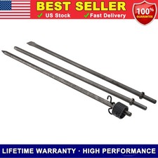 3pcs 18 Long Air Hammer Bit Set 0.401 Inch Shank Pneumatic Cold Chisel Bit