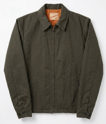 True Vintage 60s Finest Quality Outerwear Work Jacket Olive Green Insulated SZ L