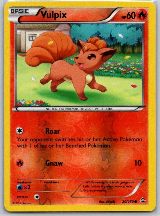 Vulpix 20/160 Reverse Holo XY - Primal Clash NM
