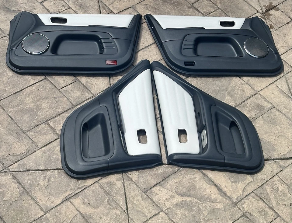 01-05 Lexus IS300 Panel Puerta Tarjetas Cuero Blanco RARO OEM Foto 2 de 4