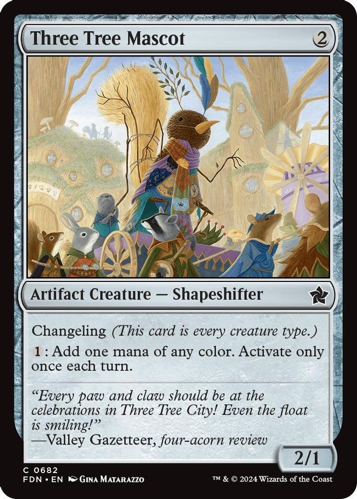 2024 Magic: The Gathering: Foundations - Three Tree Mascot (#682, C, Near Mint)