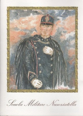 Militärschule Nunziatella. Aquarell Zeichnungen und Grafikprojekt von Roberto Gi