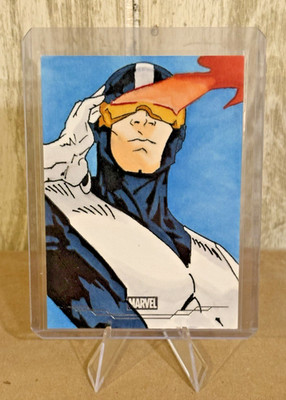 Cyclops 2025 Topps Marvel Comic Book Heroes Signed Artist Sketch 1/1