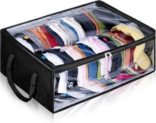 Large Capacity Black Non-Woven Hat Hanging Organizer