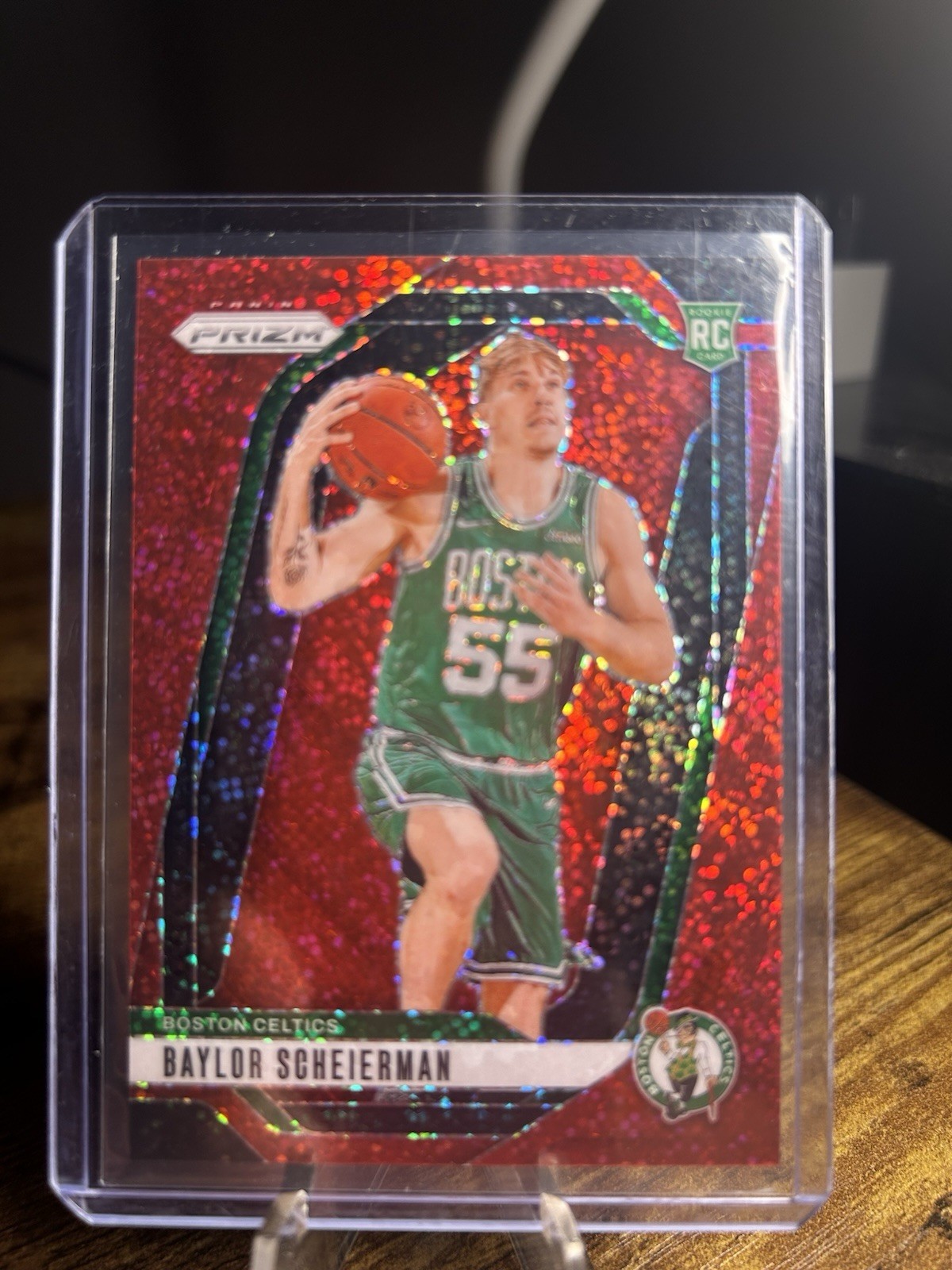 2024-25 Panini Prizm Baylor Scheierman #236 Red Speckle Prizm