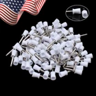 100 Pcs Polishing Cups Dental Rubber Prophy Tooth Polisher Brushes Kit white