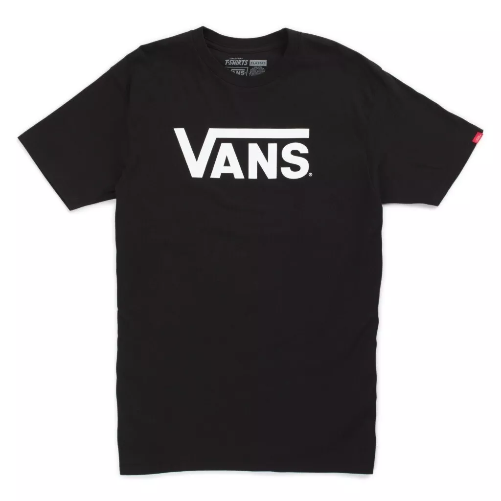 VANS Classic Mens T-Shirt Black / White