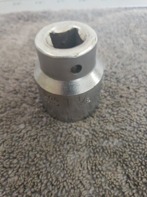 Vintage WRIGHT S166 1/2 Drive Shallow 12 pt Socket 1 1/8'' U.S.A.