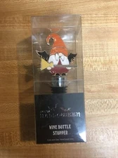 Halloween Gnome Wine Bottle Stopper, Halloween Bat Gnome Wine Bottle Stopper