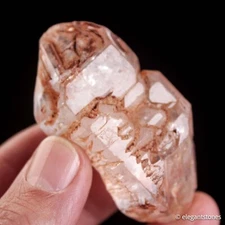 60g Skeletal Elestial Clear Quartz Crystal Point Natural Rough Mineral Specimen