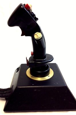 Thrustmaster F-16 FLCS Flight & Weapons Control System pc, IBM, DOS 15 Pin  Vintage 1990s Joystick 