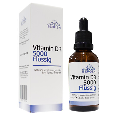 Vitamin D3 Tropfen 50ml - 5000 IE pro Tropfen 1850 Tropfen - flüssig