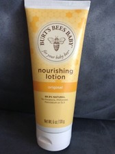 BURT'S BEES BABY NOURISHING LOTION ORIGINAL 98.9 NATURAL 6 OZ TUBE - NEW