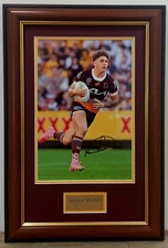 Reece Walsh Signed Action Photo Framed Brisbane Broncos Superstar Memorabilia