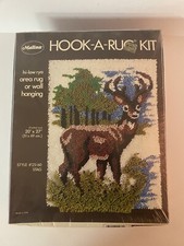 Malina Hook-A-Rug Kit Area Rug Or Wall Hanging 20" x 27" Stag 25/60