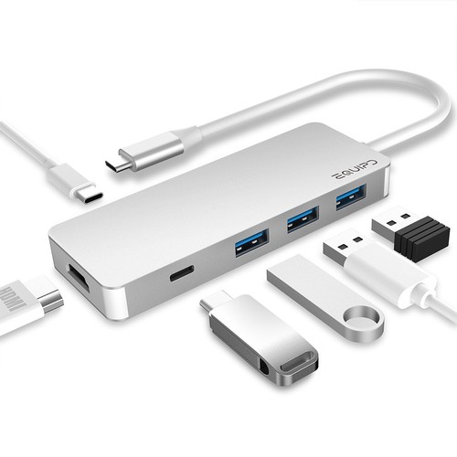 EQUIPD USB C HUB Type-C Adapter 4K HDMI USB 3.0 Charging for Macbook Pro & More - Picture 12 of 26
