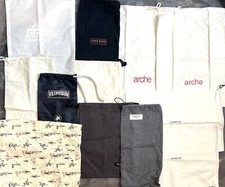 12 Lot Sleeper Dust Shoe Bags Drawstring Cole Haan  Arche  GGOB  Vince