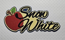 Princess Snow White Inspired Title. Scrapbook, Card Making Paper Piecing