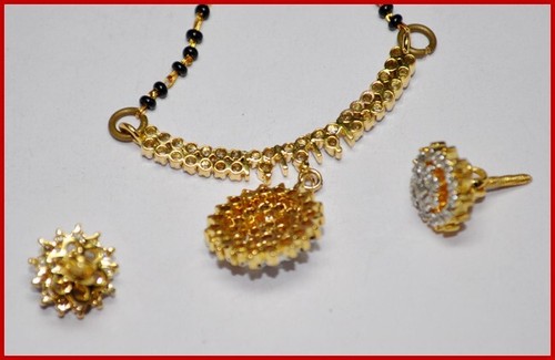 2.21ct Natural Round Diamond 14k Solid Yellow Gold Mangalsutra Set Necklace - Picture 13 of 14