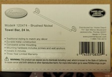 Premier 120474/355-0204 Bayview 24 in. Towel Bar In Brushed Nickel