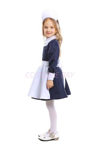 Girls Little Chef Role Play Kitchen Cook Costume Kids Pretend Play Halloween AU - Bild 12 von 32