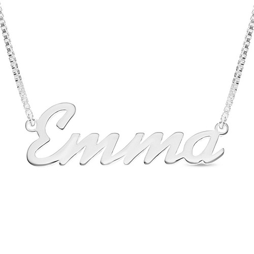 925 Sterling Silver EMMA Name Necklace 