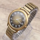 Vintage Timex Watch Mens Bronze Retro 1970s Electric Dynabeat Expandable Band