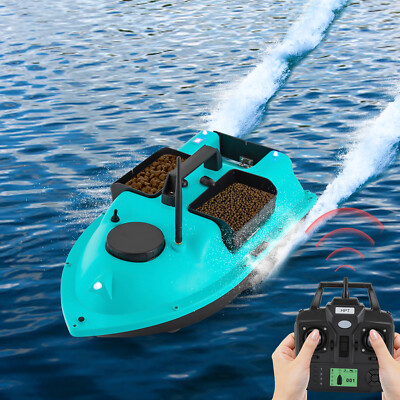 600m Fishing Bait Boat GPS Remote Control Standby 90min Lithium Battery Bule