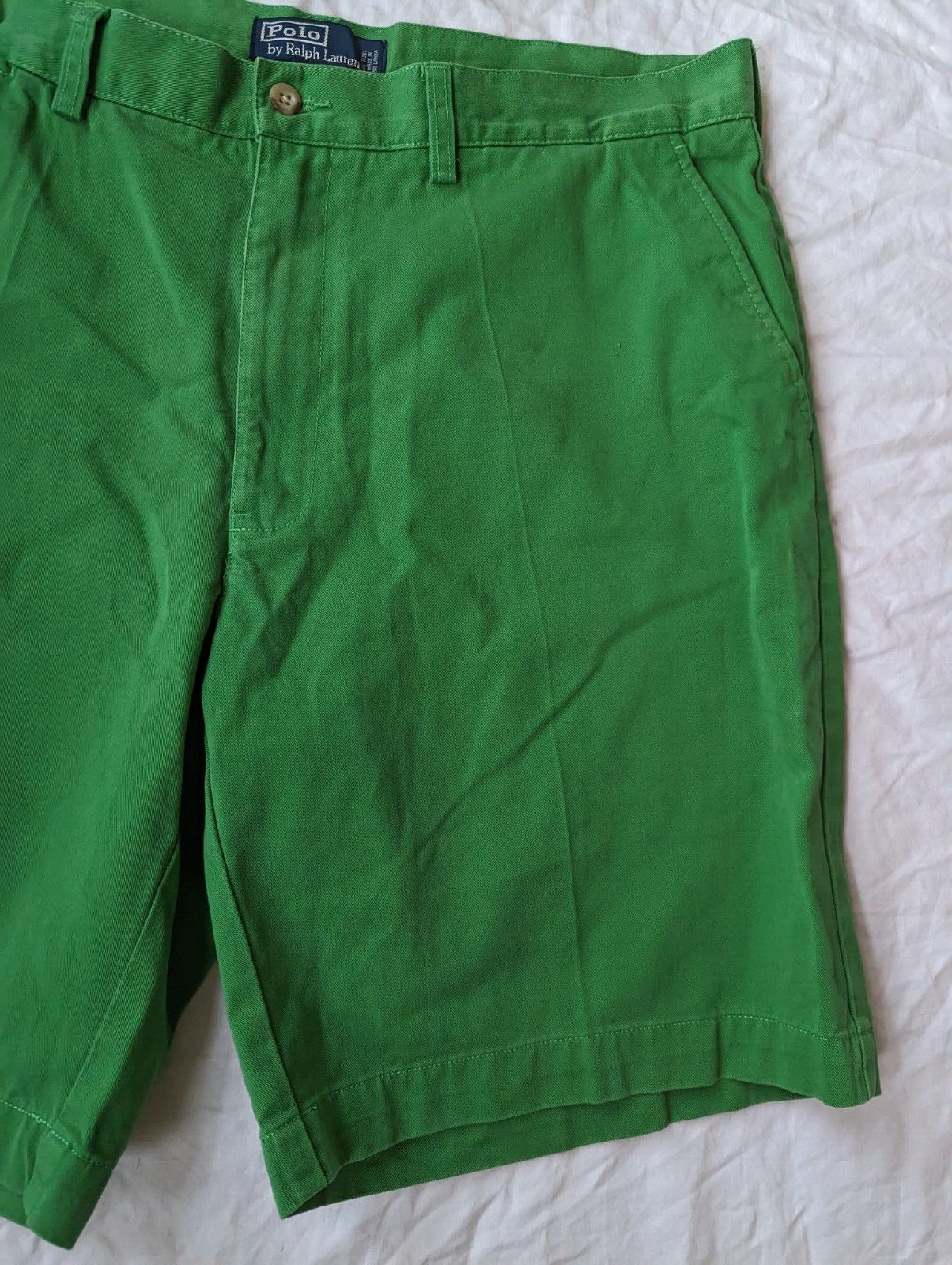 Polo Ralph Lauren Mens Shorts 36 Green Vintage Prospe… Gem