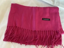 Women's Cashmere Pink Scarf, 72 x 28” NWOT