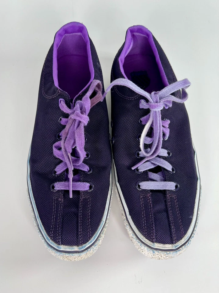 K-SWISS "LOW" BLACK /PURPLE ATHLETIC SNEAKER SHOES UNISEX MEN’S 8 WOMEN'S 9.5 . - Image 2 of 4