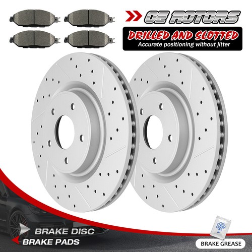 Front Rotors Drilled Brake Pads for Nissan Pathfinder Murano Infiniti QX60 JX35 eBay
