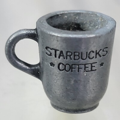 Starbucks Coffee Cup Mug Monopoly Here & Now Pewter Game Piece Token Pawn Mover