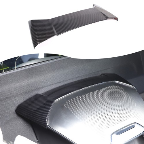 Altavoz ABS fibra de carbono cascada cubierta de borde superior se adapta a Corvette C8 convertible - Imagen 6 de 11