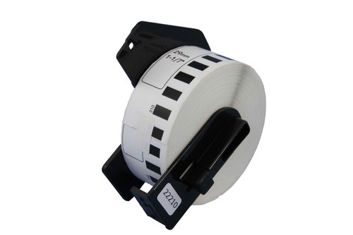 100+5 Roll Compatible DK-22210 BROTHER White Continuous Labels- 29mm X 30.48m - Picture 3 of 9