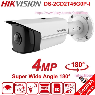 Hikvision DS-2CD2T45G0P-I 4MP Super Wide Angle IP Bullet Camera H.265+ WDR PoE