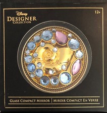 DISNEY D23 EXPO DESIGNER LITTLE MERMAID JEWELED SHELL COMPACT MIRROR FAIRYTALE