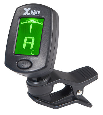 Xvive FT-005 Mini Clip-on Chromatisches Kopfplatte Tuner, schwarz