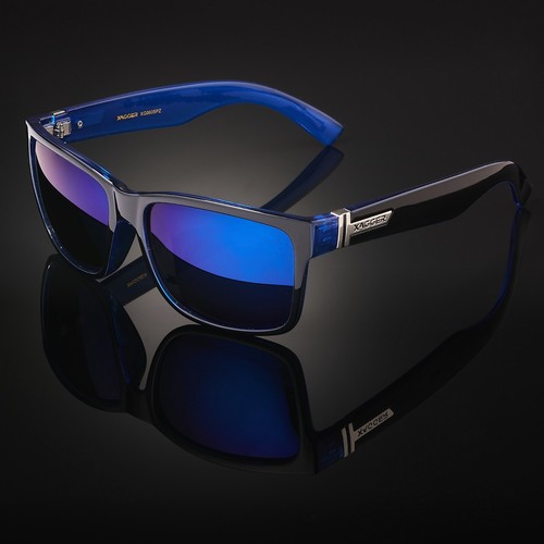 Xagger Square Polarized Sunglasses for Men Women Mirrored Sport Driving Fishing - Picture 7 of 14