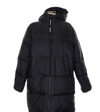 Kangol x H&M Parka Women Large Black Long Puffer Insulated Hooded