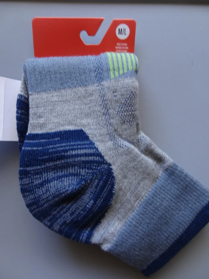 NEW Merrell Merino Wool Zoned Hiking Quarter Crew Socks Men's M/L ( Size 9½-12) - Image 3 of 4
