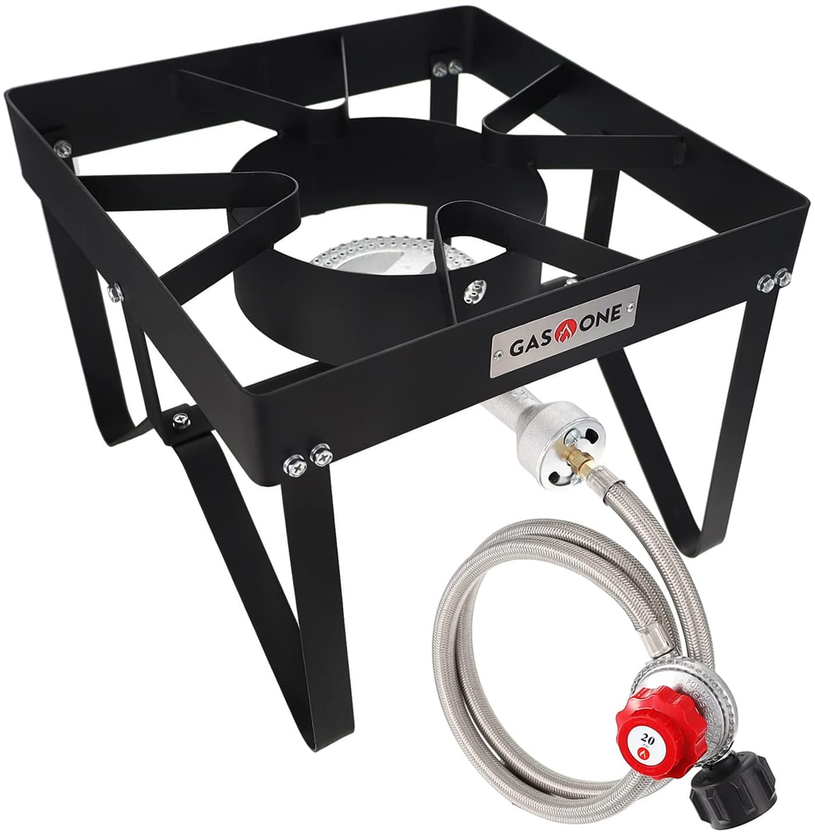 Square Single Burner Liquid Propane Outdoor Patio Stove