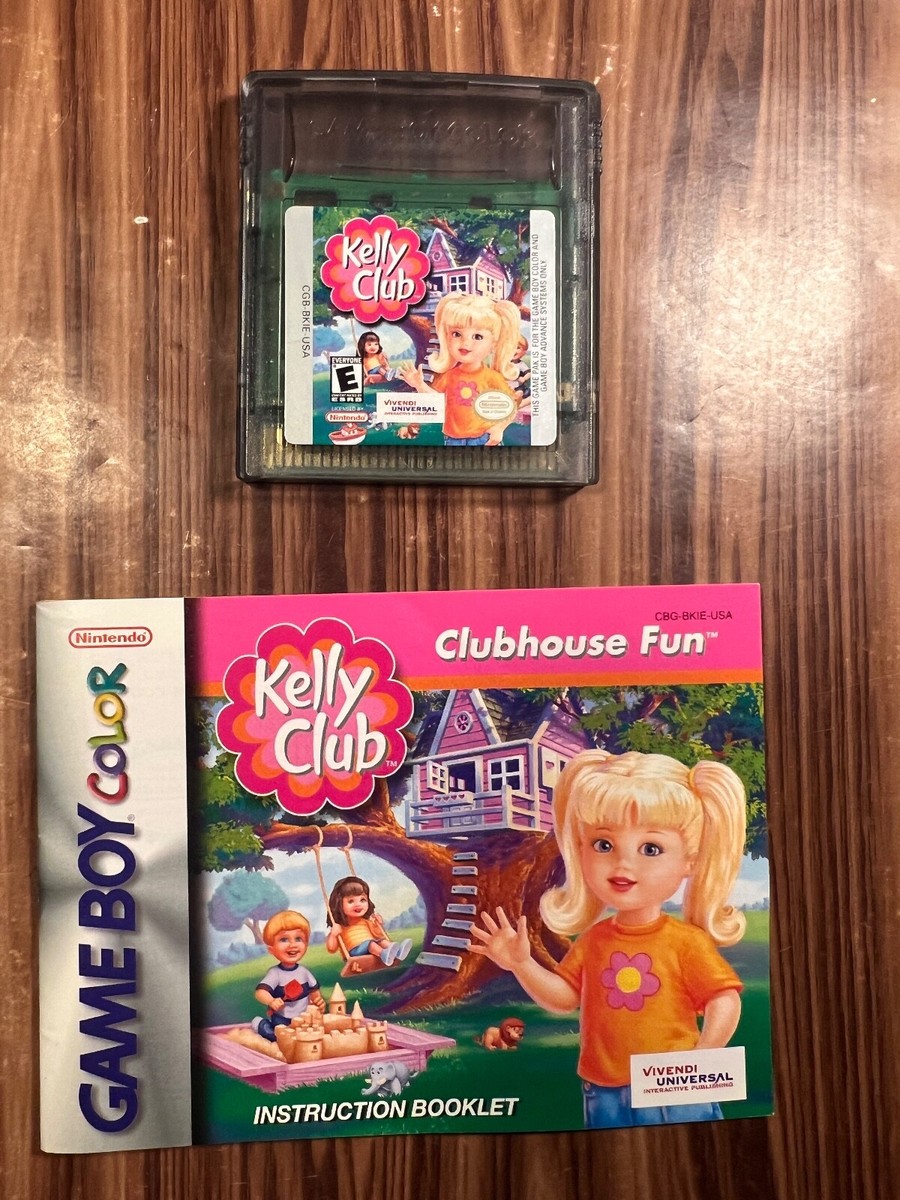 Kelly Club Clubhouse Fun Nintendo Game Boy Color Video Game 2001  Instructions
