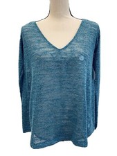 Aeropostale Womens Lightweight Sweater V-Neck Long Sleeve Pullover Size Small