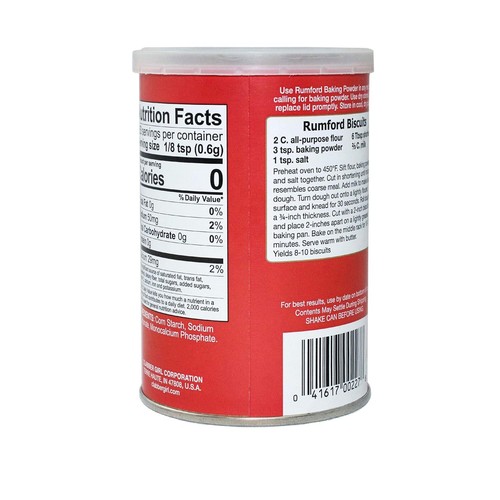 Rumford Baking Powder 8.1 Oz Pack Of 1 - 第 3/4 張圖片
