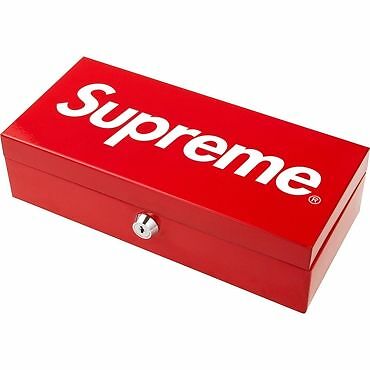 supreme lock box red