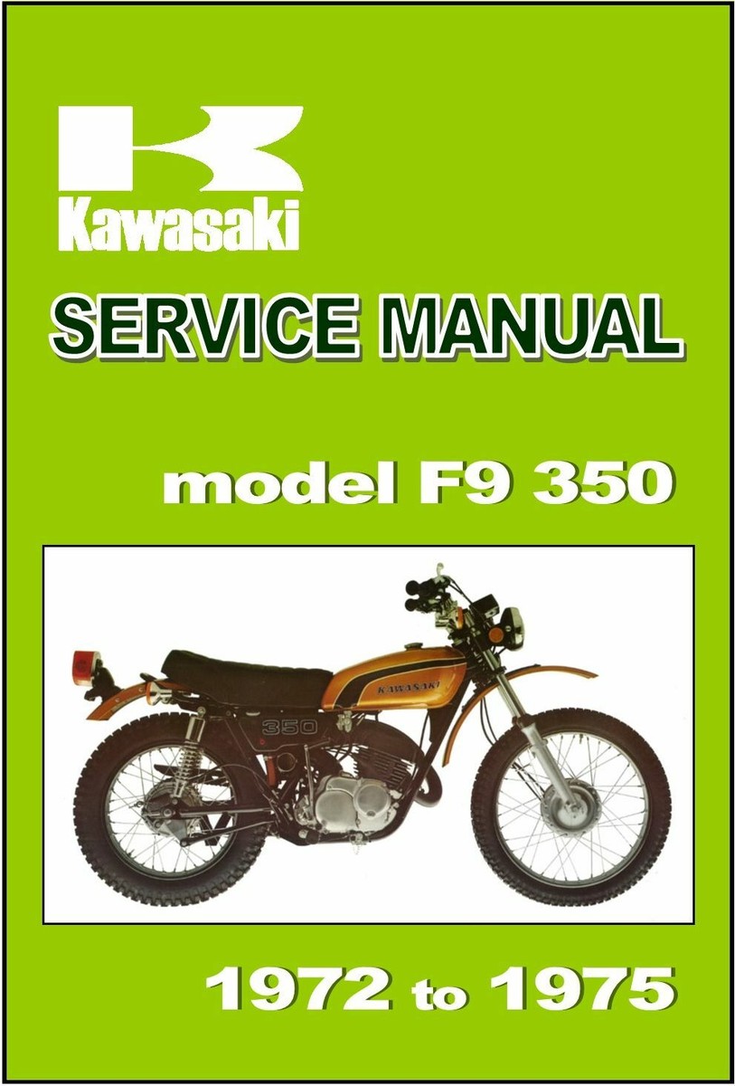 KAWASAKI Workshop Manual F9 1972 1973 1974 1975 Maintenance